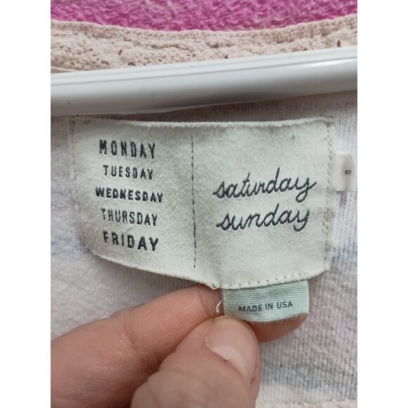 Anthropologie Saturday Sunday Womens Mini Dress Small Striped Terry Casual Beach - Picture 6 of 9